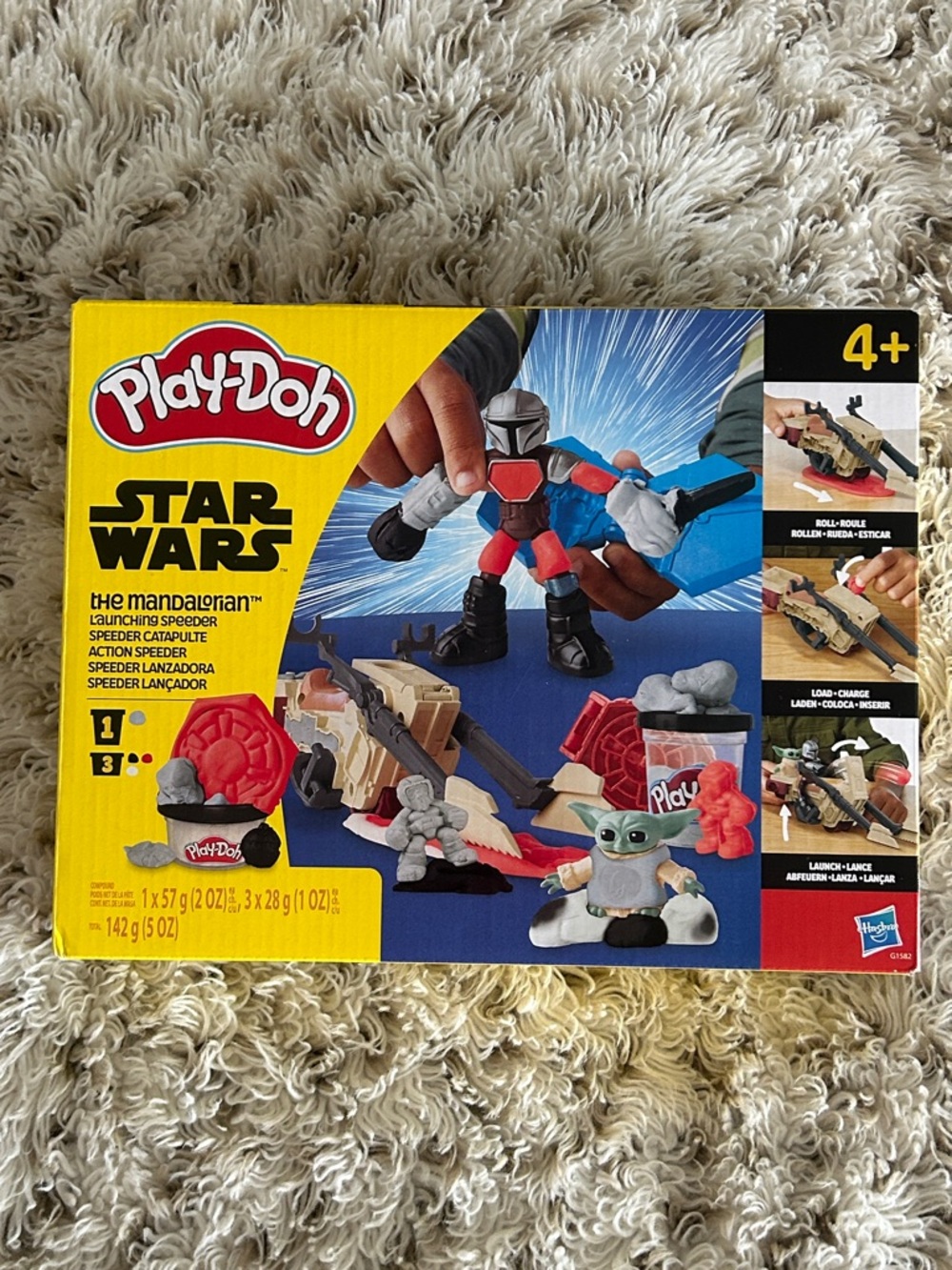 Play-Doh Star Wars The Mandalorian Launching Speeder Playset - Yellow/Blue/Red